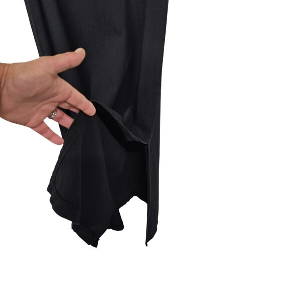 Vtg WEK Maxi Tank Dress Size M Black Ribbed Knit Sleeveless Pullover Bodycon - Picture 7 of 10